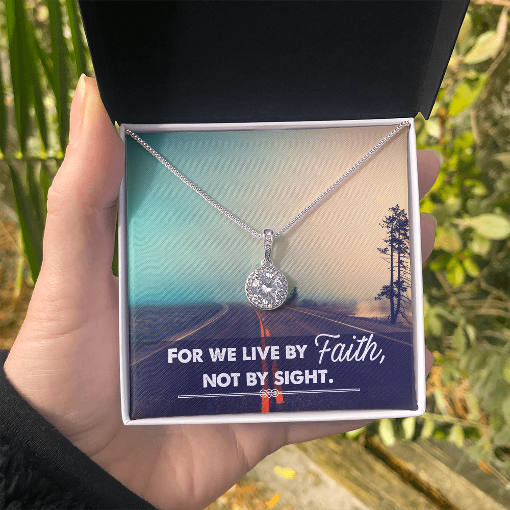 Eternal Hope Necklace: Women's : We live by Faith