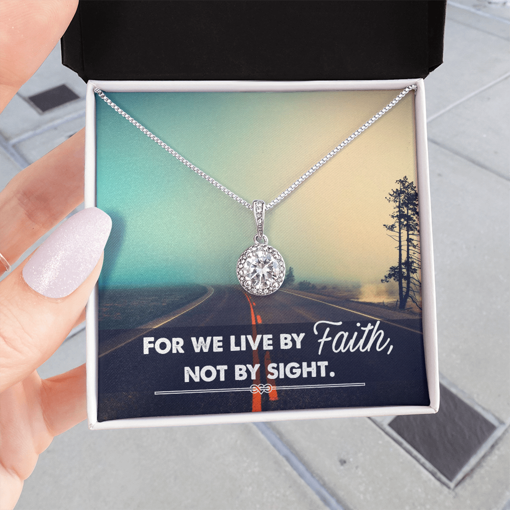 Eternal Hope Necklace: Women's : We live by Faith