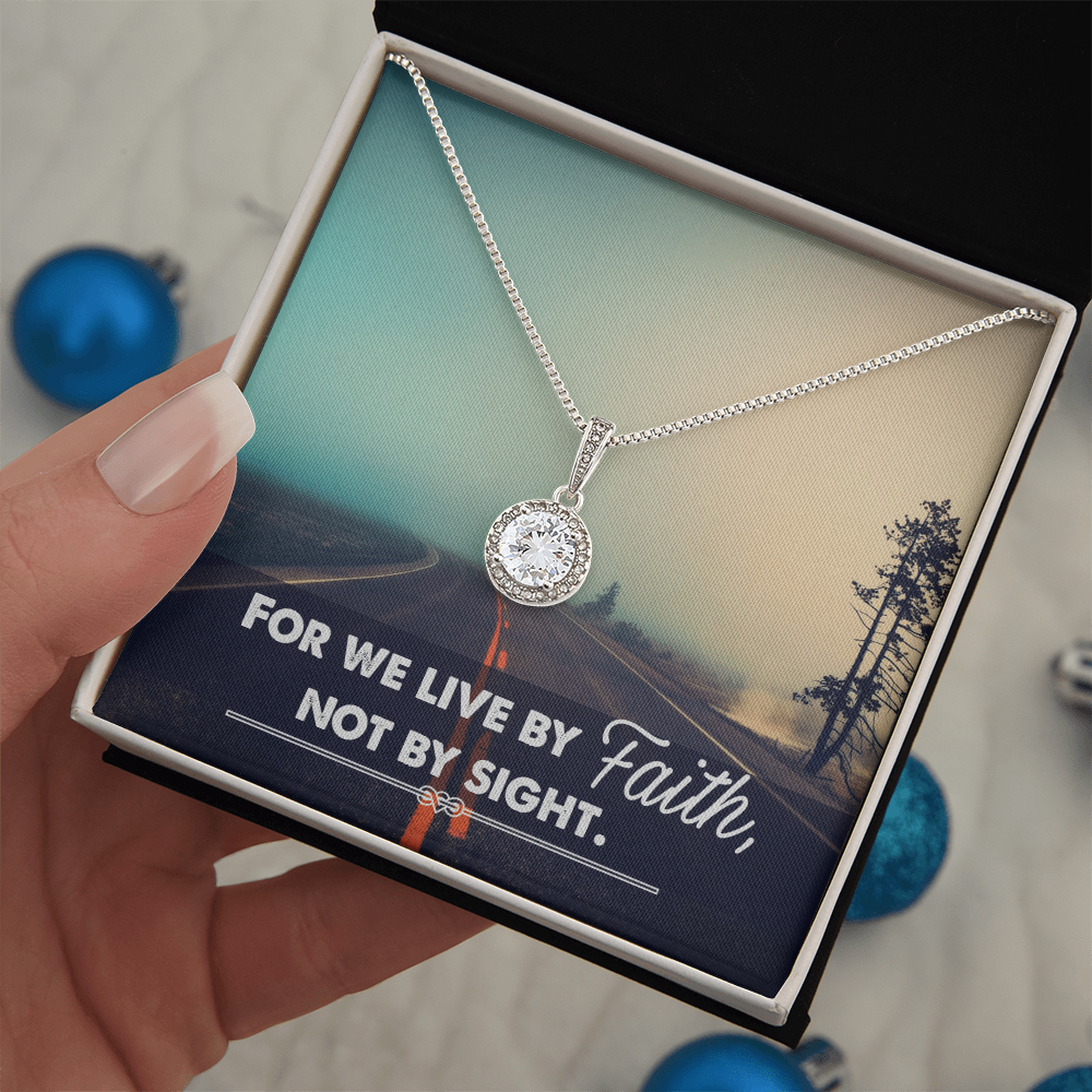 Eternal Hope Necklace: Women's : We live by Faith