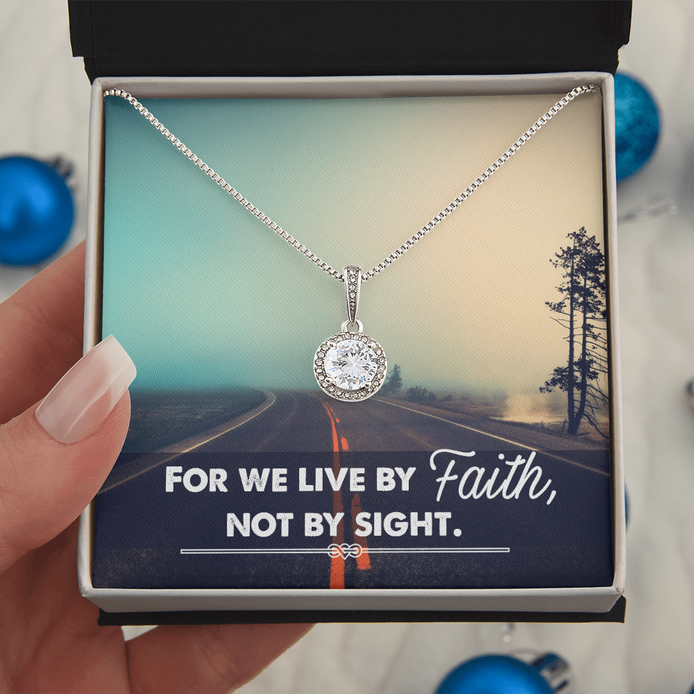 Eternal Hope Necklace: Women's : We live by Faith