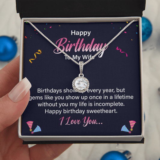 Eternal Hope Necklace:Happy Birthday Wife
