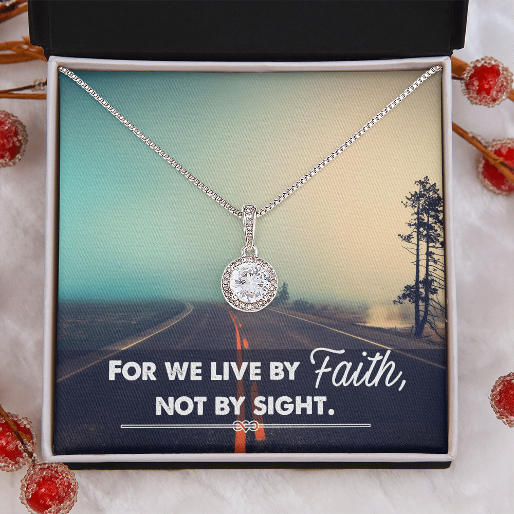 Eternal Hope Necklace: Women's : We live by Faith