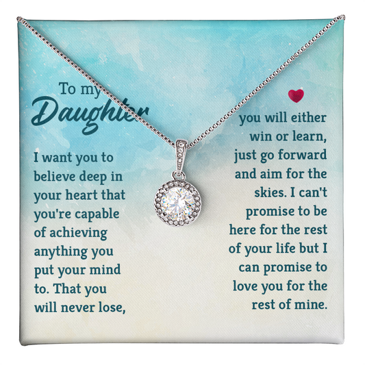 Eternal Hope Necklace: To My Daughter -Win or Learn