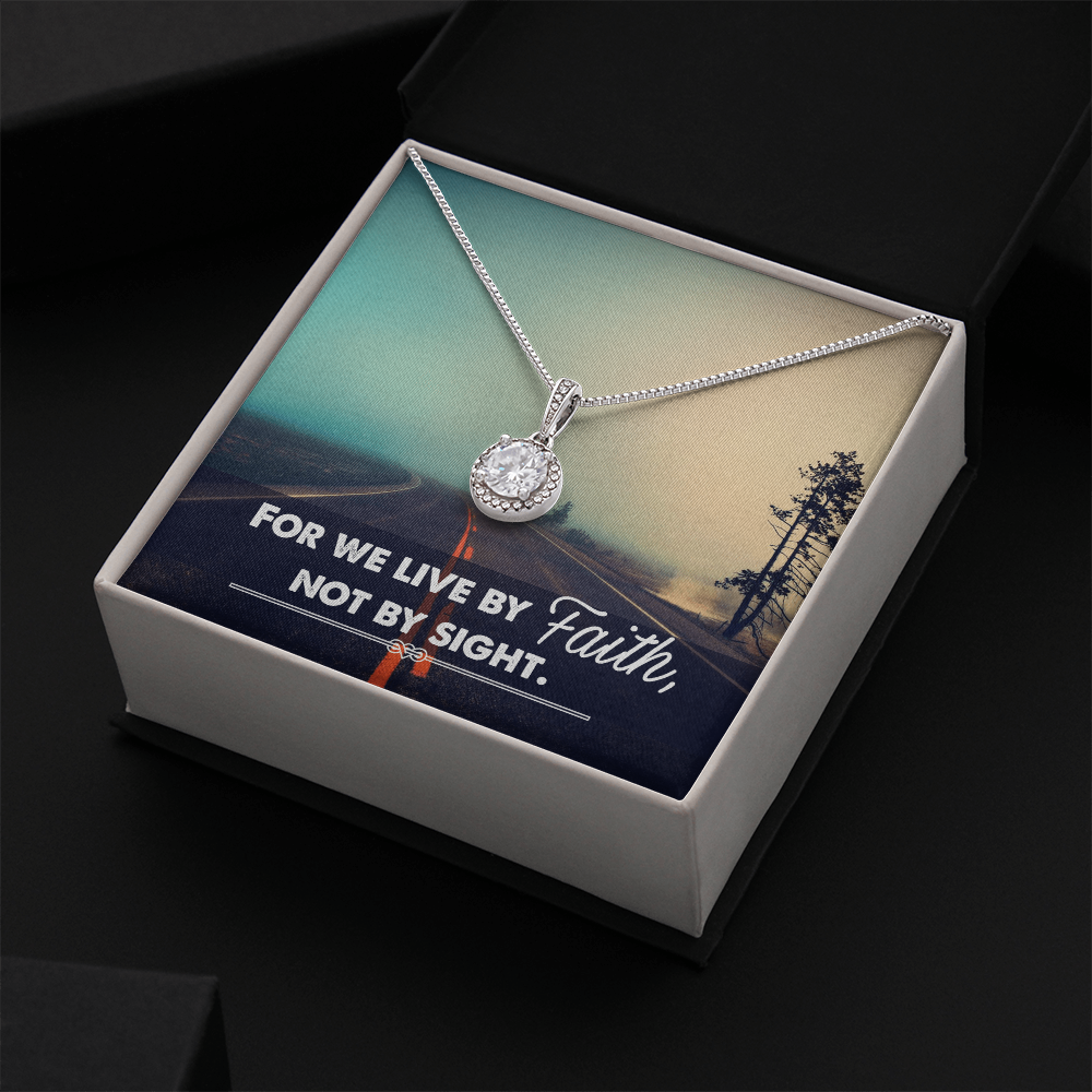 Eternal Hope Necklace: Women's : We live by Faith