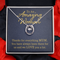 Lucky In Love Necklace:To An Amazing Woman Mum