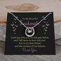 Lucky In Love Necklace: To My Beautiful Soulmate Each Day With You