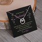 Lucky In Love Necklace: To My Beautiful Soulmate Each Day With You