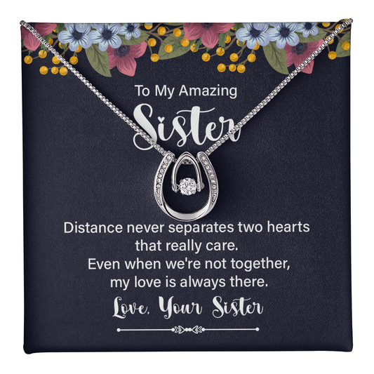 Lucky In Love Necklace: To My Amazing Sister