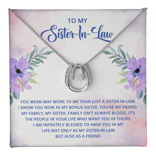 Lucky In Love Necklace:To My Sister In Law