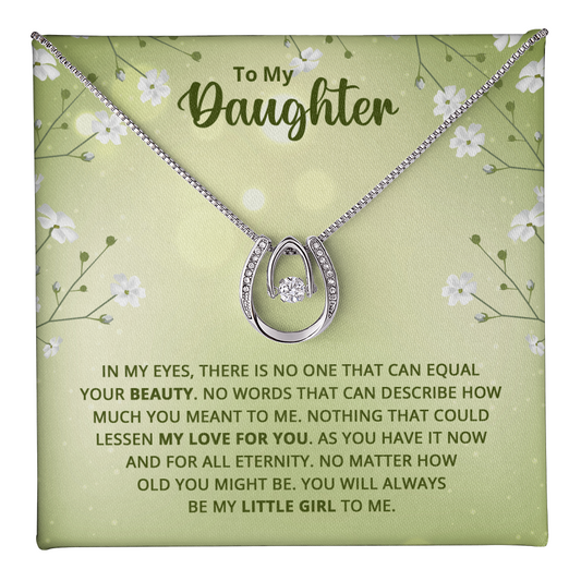 Lucky In Love Necklace:To My Daughter