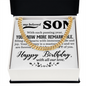 Cuban Link Chain: To My Beloved Son