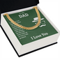 Cuban Link Chain: To My Dad I Love You