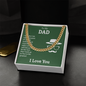 Cuban Link Chain: To My Dad I Love You