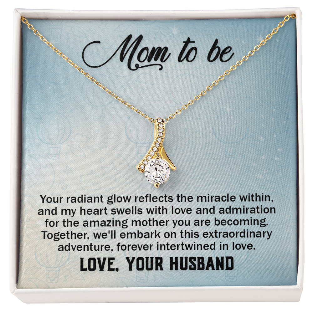 Alluring Beauty Necklace:Mom to Be Love , Your Husband