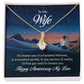 Alluring Beauty Necklace:To My Wife Happy Anniversary My Love