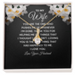 Alluring Beauty Necklace:To My Wife I Love Your Husband