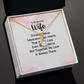 Alluring Beauty Necklace: To MY Beautiful Wife Distance Never Separates