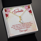 Alluring Beauty Necklace:To My Soulmate Each Day With You