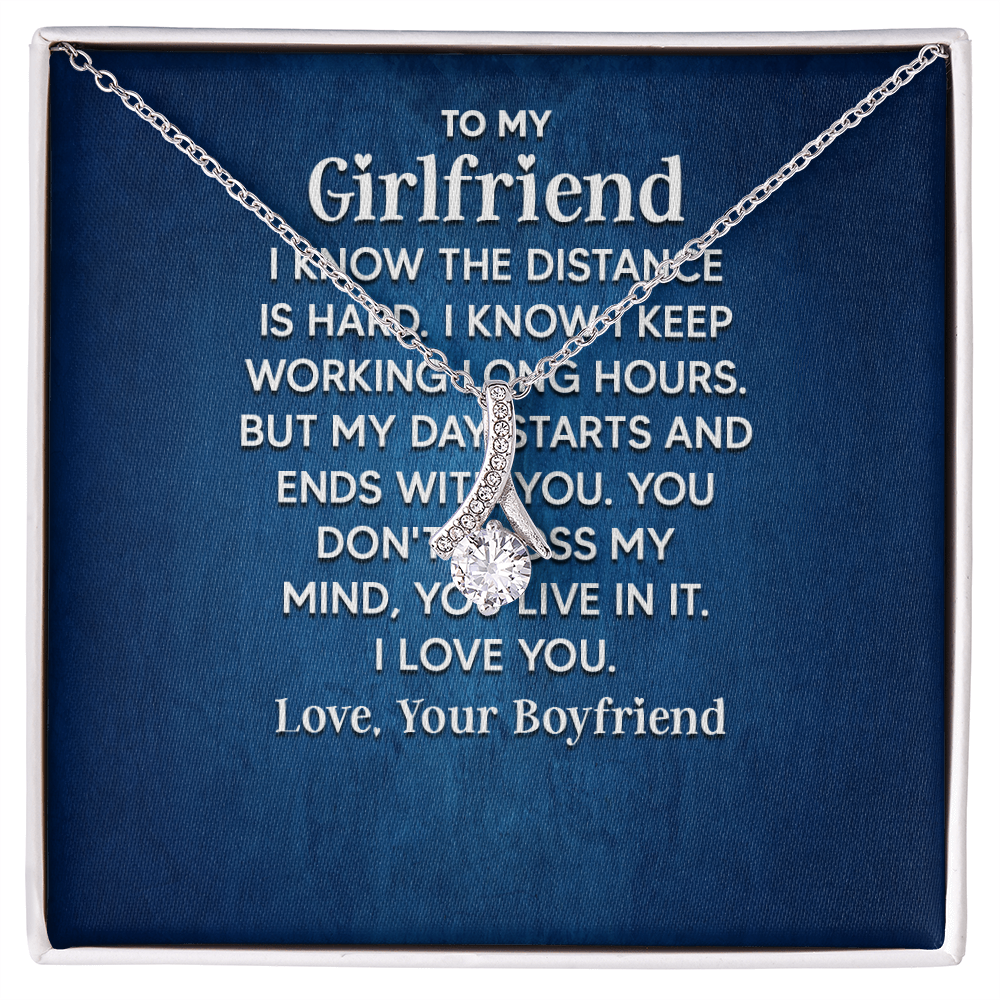 Alluring Beauty Necklace: To My Girlfriend Love Your Boyfriend