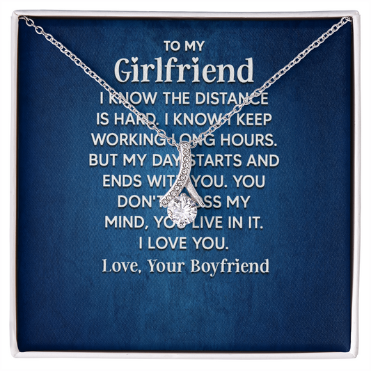 Alluring Beauty Necklace: To My Girlfriend Love Your Boyfriend