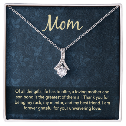 Alluring Beauty Necklace: Mom Unwavering Love