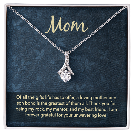 Alluring Beauty Necklace: Mom Unwavering Love