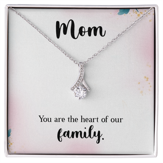 Alluring Beauty Necklace: Mom You Are The Heart