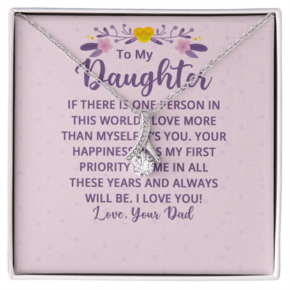 Alluring Beauty Necklace : To My Daughter There Is One