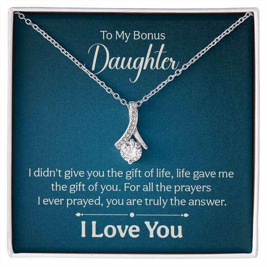 Alluring Beauty Necklace : To My Bonus Daughter