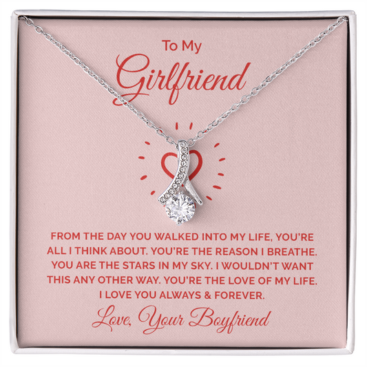 Alluring Beauty Necklace :To My Girlfriend You're All I Think About