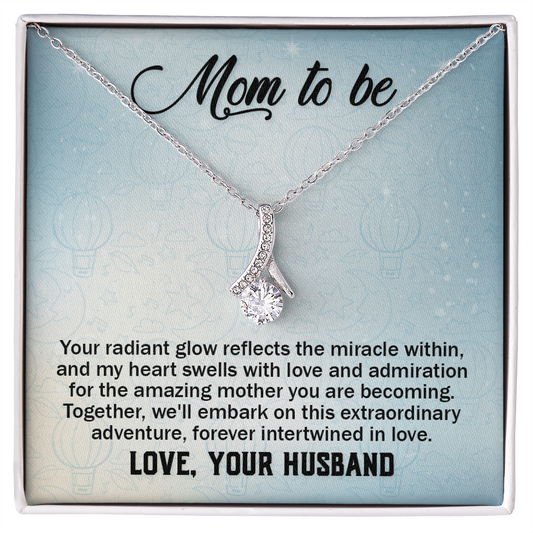 Alluring Beauty Necklace: Mom to Be Love Your Husband
