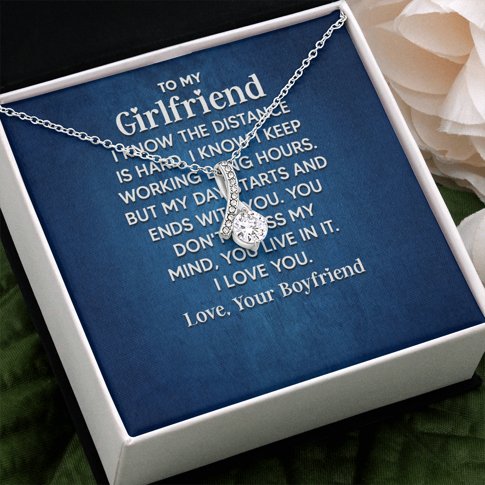 Alluring Beauty Necklace: To My Girlfriend Love Your Boyfriend