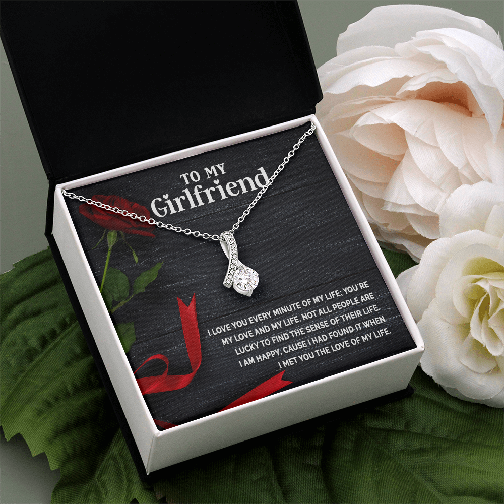 Alluring Beauty Necklace:To My Girlfriend I Love You Every Minute