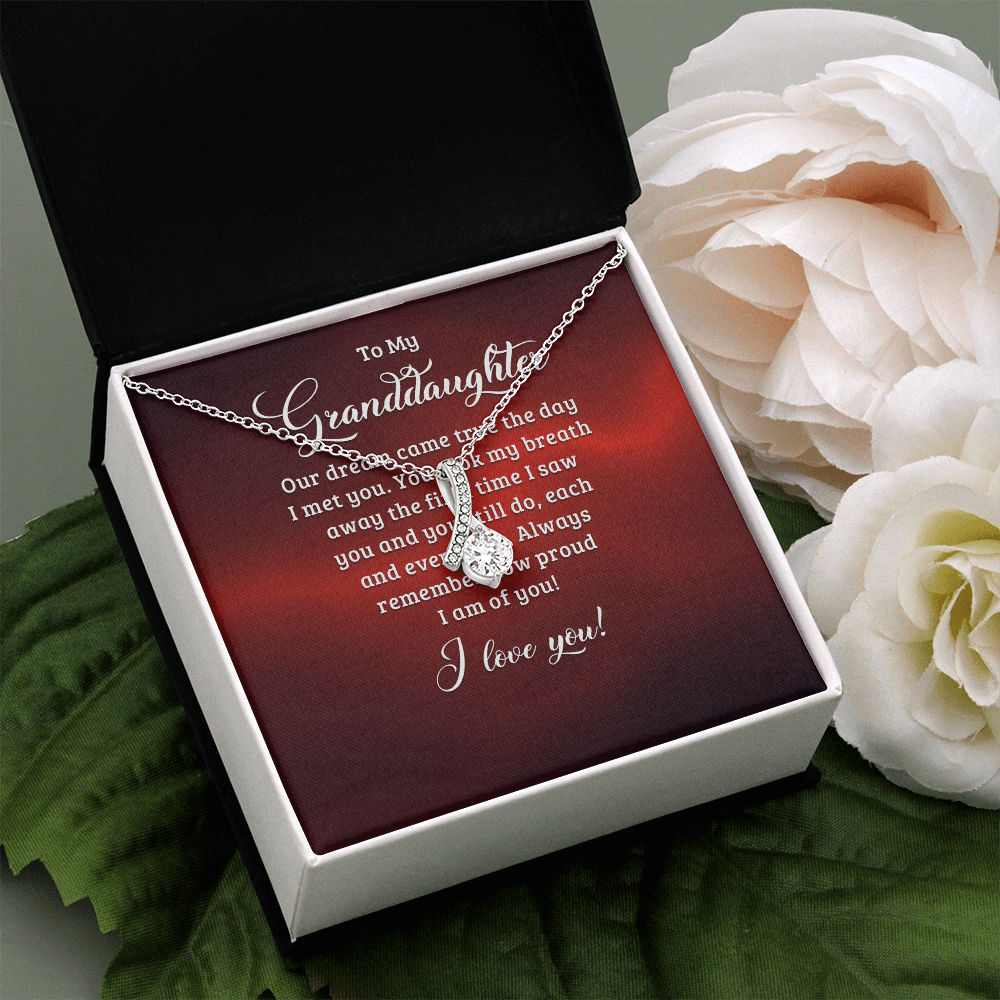 Alluring Beauty Necklace:To My Granddaughter I Love You