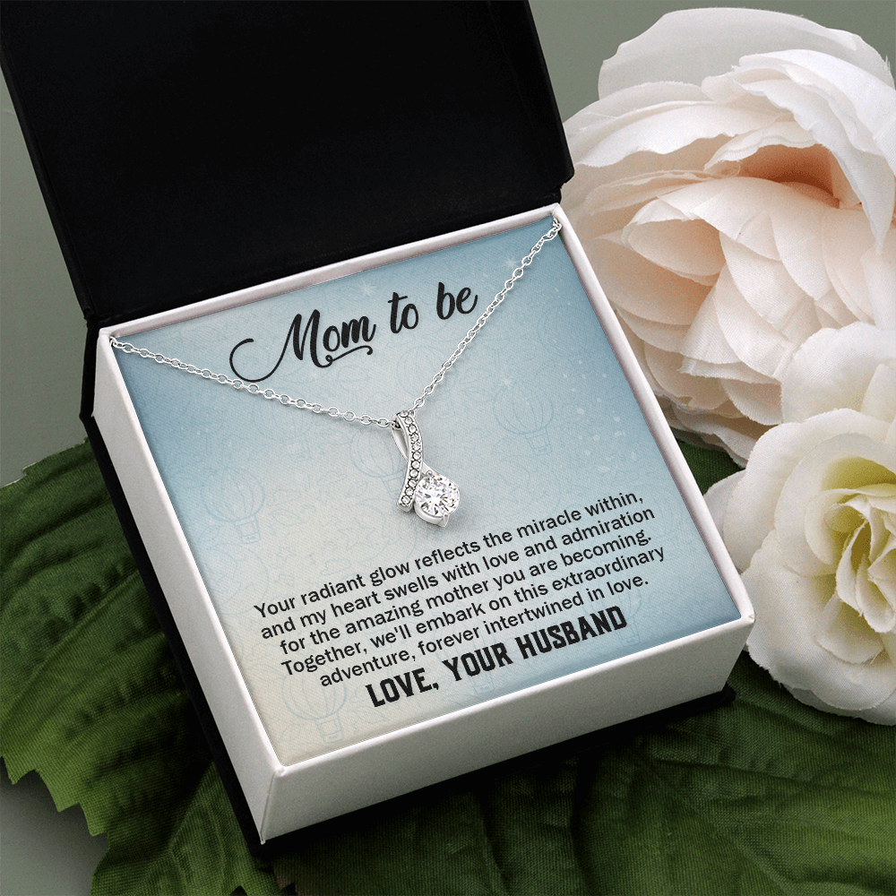 Alluring Beauty Necklace:Mom to Be Love , Your Husband