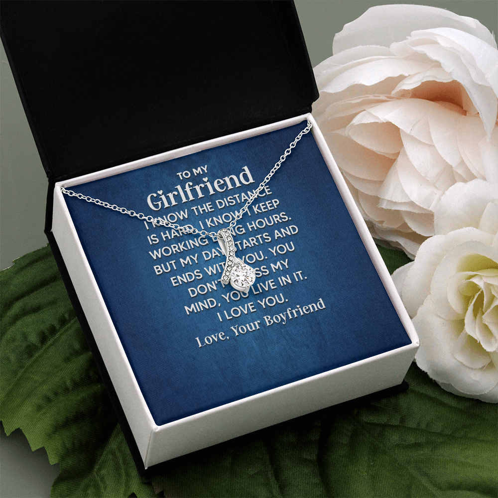 Alluring Beauty Necklace: To My Girlfriend Love Your Boyfriend
