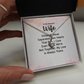 Alluring Beauty Necklace: To MY Beautiful Wife Distance Never Separates
