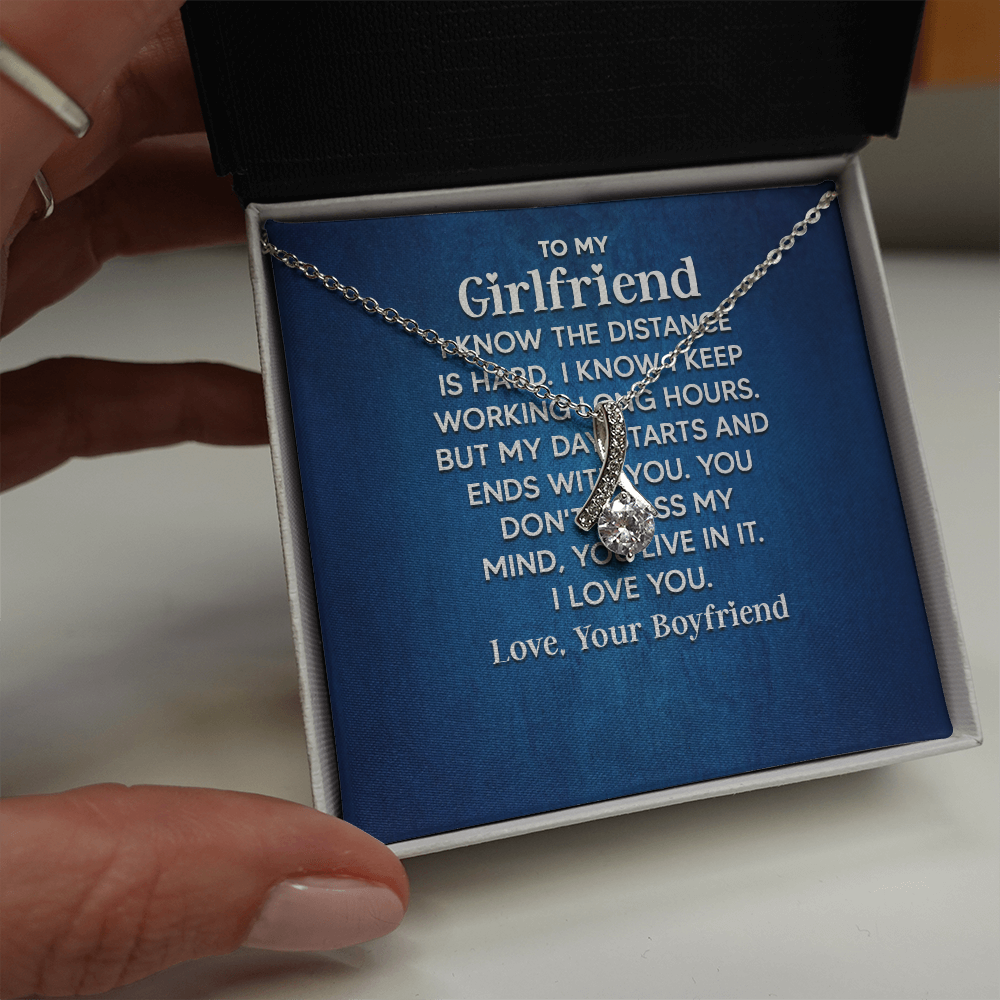 Alluring Beauty Necklace: To My Girlfriend Love Your Boyfriend