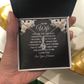 Alluring Beauty Necklace:To My Wife I Love Your Husband