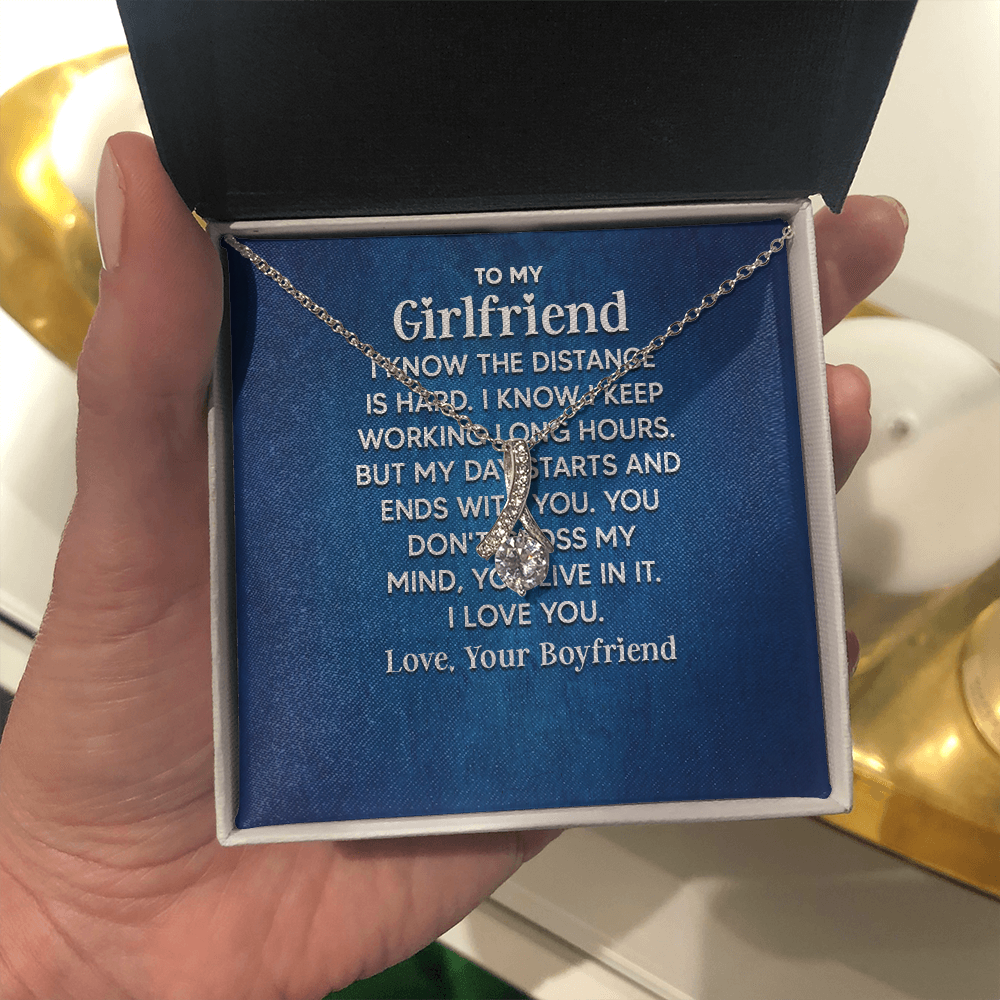 Alluring Beauty Necklace: To My Girlfriend Love Your Boyfriend