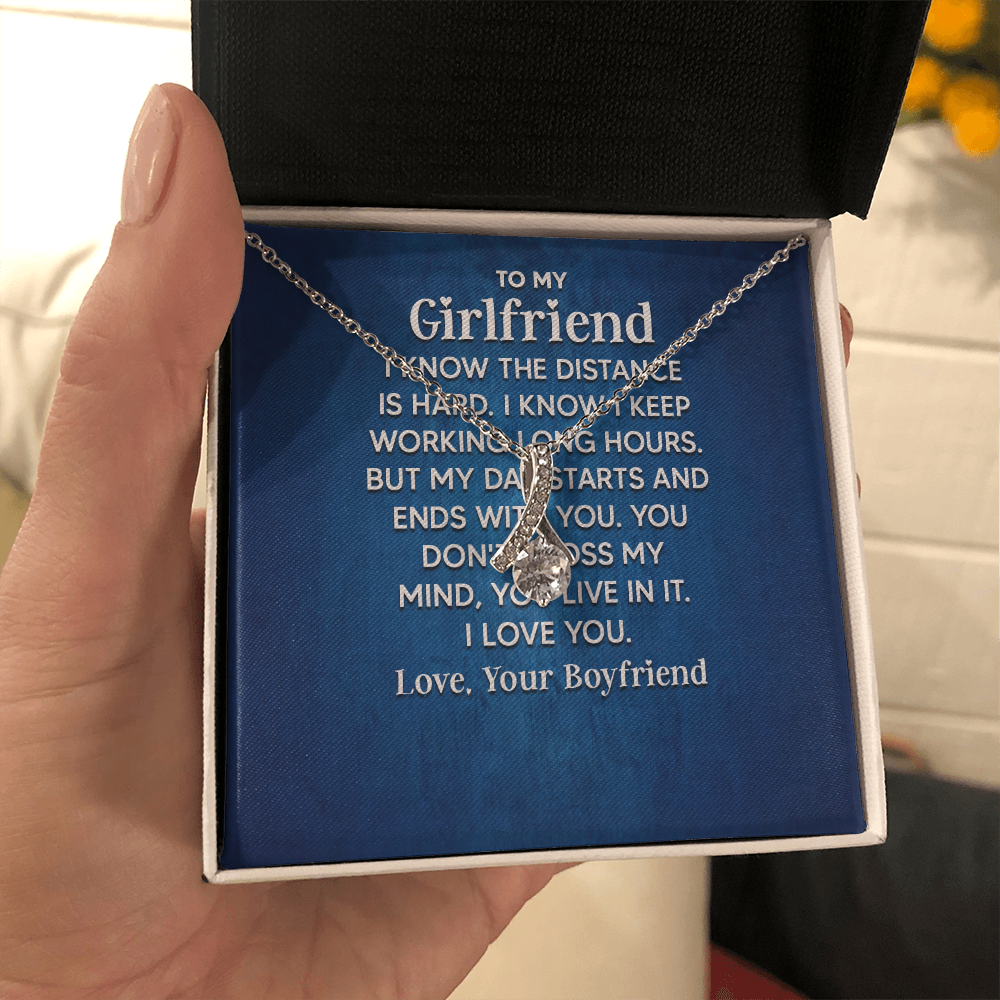 Alluring Beauty Necklace: To My Girlfriend Love Your Boyfriend