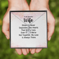 Alluring Beauty Necklace: To MY Beautiful Wife Distance Never Separates