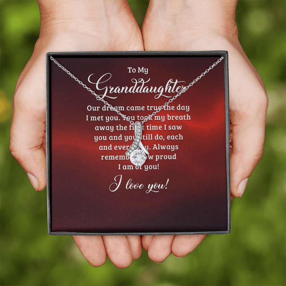 Alluring Beauty Necklace:To My Granddaughter I Love You