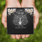 Alluring Beauty Necklace:To My Wife I Love Your Husband