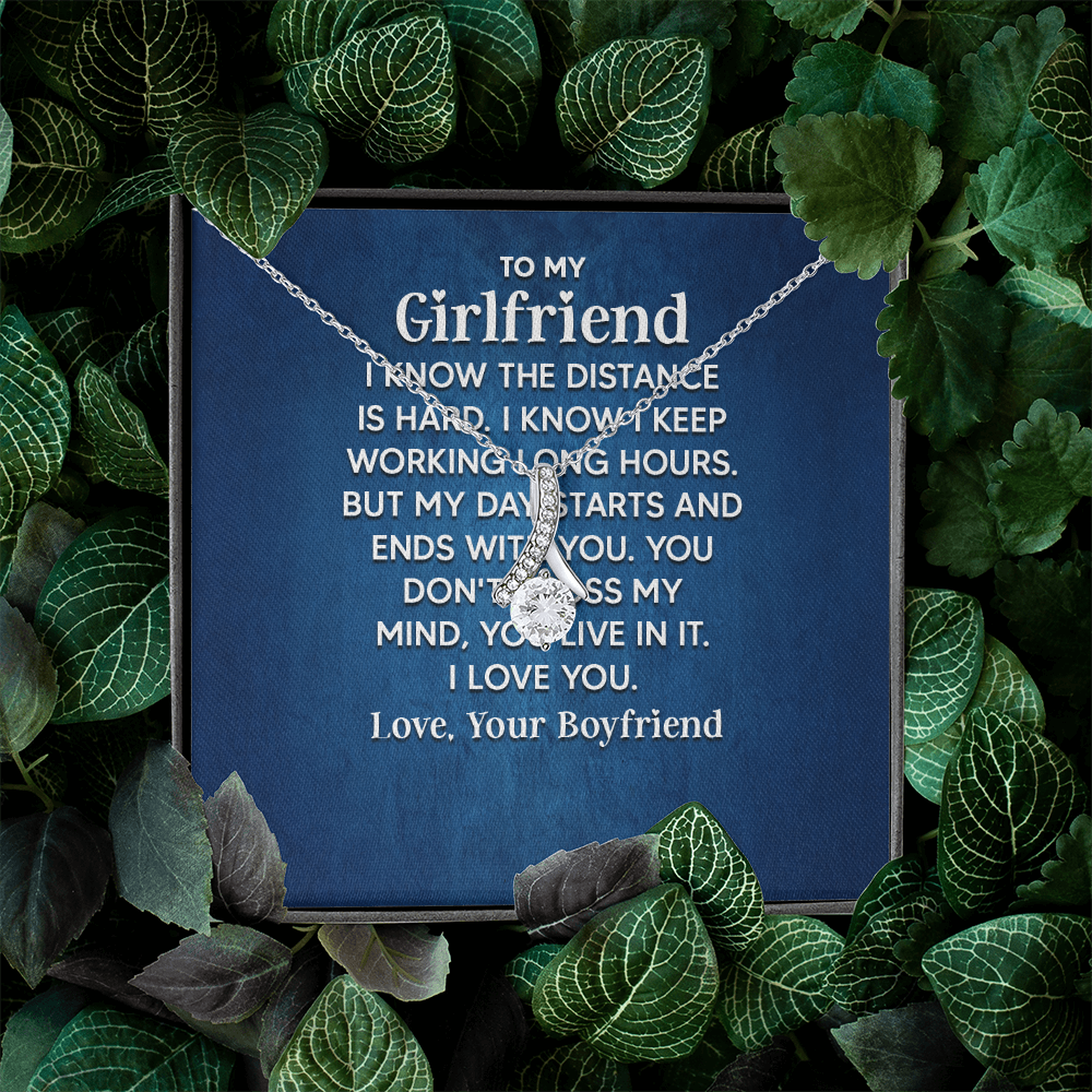 Alluring Beauty Necklace: To My Girlfriend Love Your Boyfriend