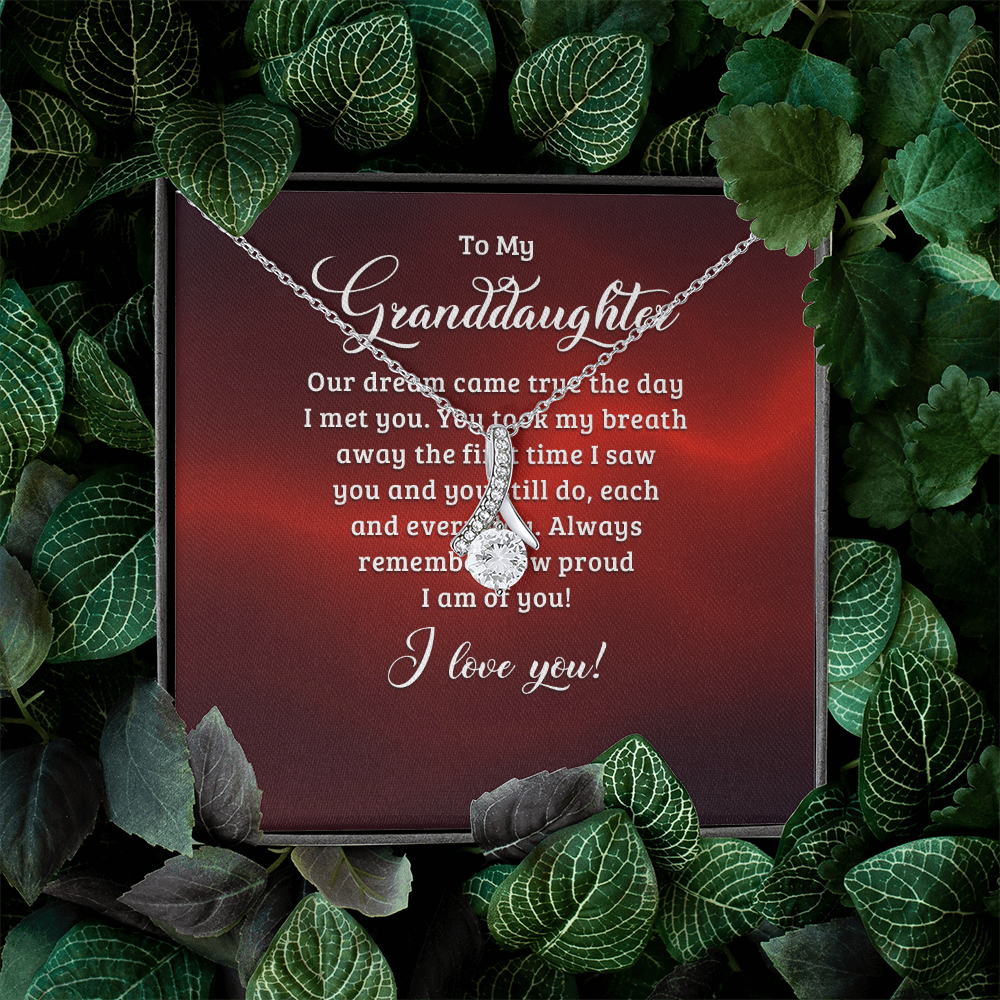 Alluring Beauty Necklace:To My Granddaughter I Love You