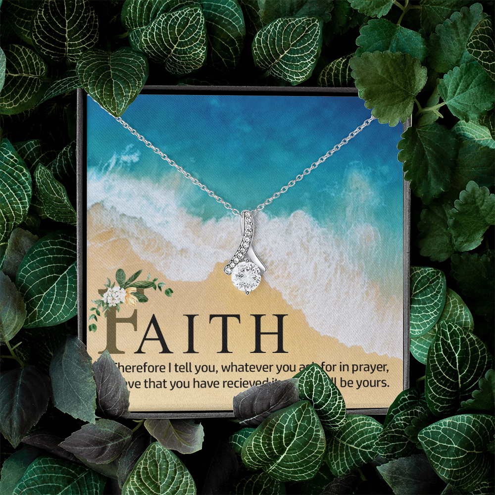 Alluring Beauty Necklace:Faith Believe That You Have Relieved It