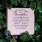 Alluring Beauty Necklace : To My Daughter There Is One