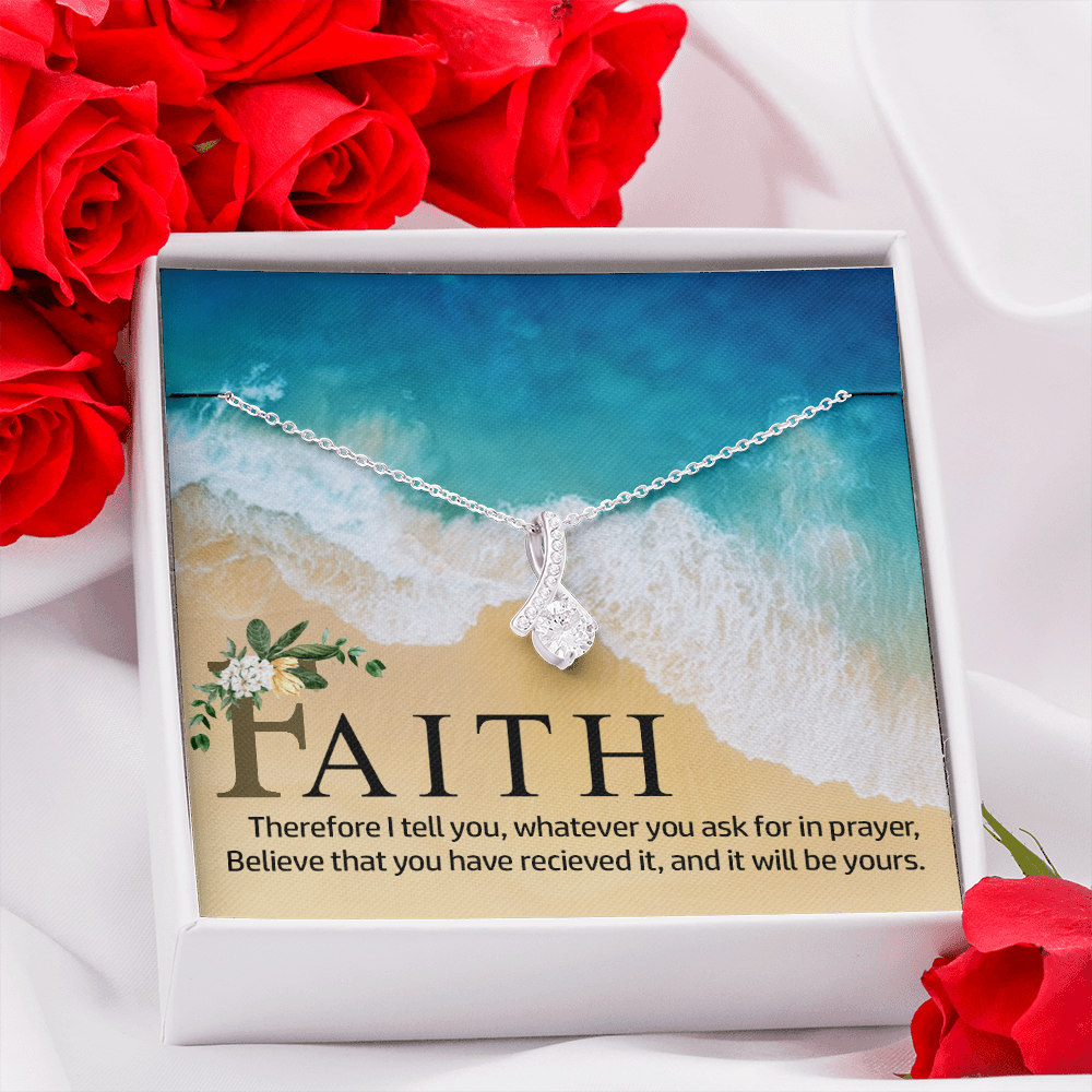 Alluring Beauty Necklace:Faith Believe That You Have Relieved It