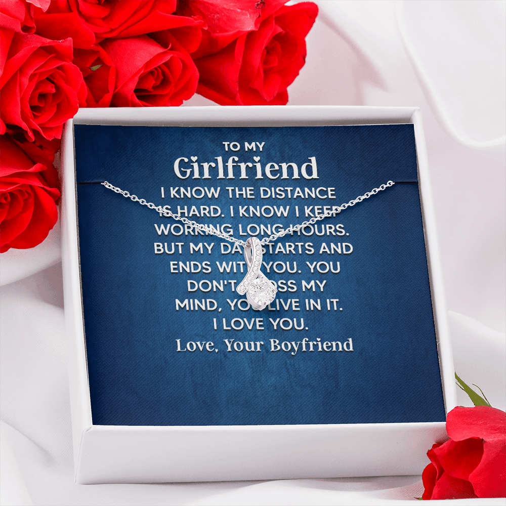 Alluring Beauty Necklace: To My Girlfriend Love Your Boyfriend